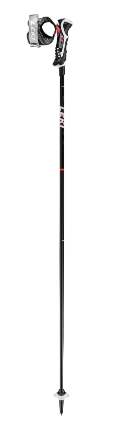 LEKI CARBON 14 3D Black Fluor Red White