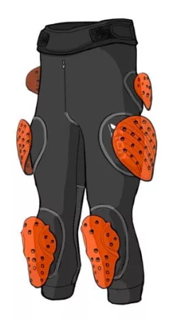 XION PROTECTIVE GEAR BERMUDA FREERIDE Uni 4 XION PROTECTIVE GEAR BERMUDA FREERIDE Uni - Afbeelding 2