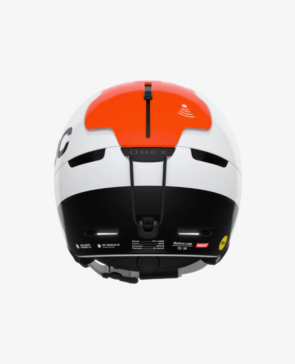 POC OBEX BC MIPS Hydrogen White/Fluorescent Orange AVIP 4 POC OBEX BC MIPS Hydrogen White/Fluorescent Orange AVIP - Afbeelding 2